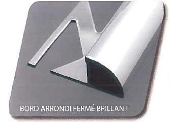 Profilés Aluminium Anodisés Quart de Rond
